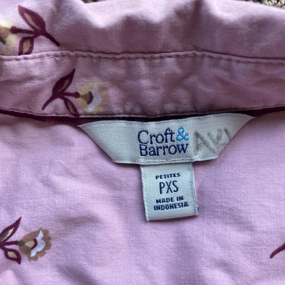 Croft & Barrow Floral Button Up - Picture 3 of 4